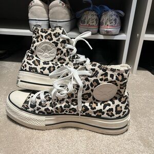 Converse Platform High-Top Cheetah Sneakers